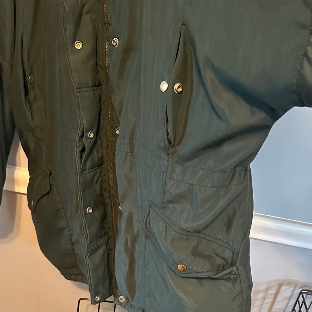 Aqua Deep Green Hooded Puffer Jacket - Picture 6 of 9